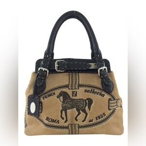 Fendi Selleria Calf Hair Borghese Tote Bag: “Fendi Selleria Roma Del 1925”